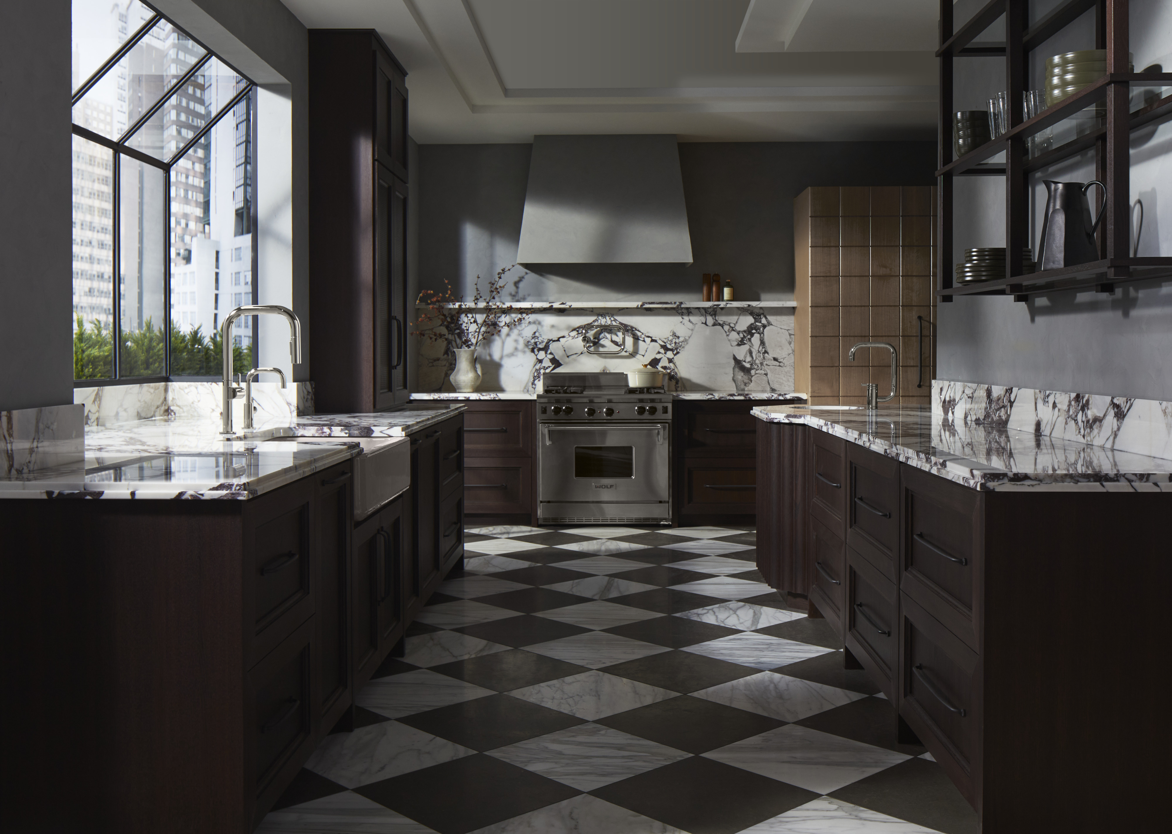 Kohler 27414-4-CP - Grifo De Lavabo De Baño En Tono Central, Con Dre